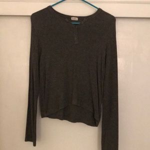 Brandy Melville grey long sleeved top